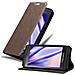 Custodia Compatibile Con Blackberry Z10 In Bruno Caffè - Coperchio Protettiva Con Chiusura Magnetica, Funzione Stand E Tasca Per Le Carte - Foto miniatura 1
