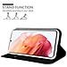 Custodia Compatibile Con Samsung Galaxy S21 5g In Classy Nero - Coperchio Protettiva Con Chiusura Magnetica, Funzione Stand E Tasca Per Le Carte - Foto miniatura 4