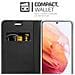 Custodia Compatibile Con Samsung Galaxy S21 5g In Classy Nero - Coperchio Protettiva Con Chiusura Magnetica, Funzione Stand E Tasca Per Le Carte - Foto miniatura 5