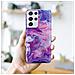 Custodia Compatibile Con Samsung Galaxy S21 Ultra In Marmo Rosa Viola No. 19 - Coperchio Protettivo In Silicone Tpu Con Motivo A Mosaico - Foto miniatura 7