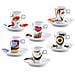 Kit Espresso Faces, 12 Pezzi, - Foto miniatura 2