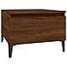 Tavolino Da Salotto Rovere Marrone 50x46x35cm Legno Multistrato - Foto miniatura 2