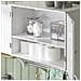 Pensile Con Ante Mobile Da Parete Da Bagno Mobile Porta Medicinali Elegante Armadietto Sospeso Per Il Bagno Bianco 60x30x60cm Bzr84-w - Foto miniatura 2