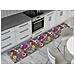 Tappeto Passatoia Cucina Antiscivolo Sottolavello Digitale Disegni Floreali 50x320 Fiori 3d - Foto miniatura 1