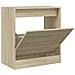 Scarpiera Rovere Sonoma 60x34x63,5 Cm In Legno Multistrato - Foto miniatura 2