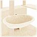 Albero Per Gatti Con Tiragraffi In Sisal Crema 166 Cm - Foto miniatura 6