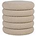 Pouf Brooklyn - Beige - Mdf - 44x44x44 Cm - Foto miniatura 1