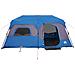 Tenda Campeggio 9 Persone Blu Rilascio Rapido Impermeabile - Foto miniatura 2