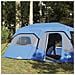 Tenda Campeggio 9 Persone Blu Rilascio Rapido Impermeabile - Foto miniatura 4