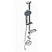 Trade Shop - Saliscendi Doccia Bagno Asta Colonna 70 Cm Portasapone Doccetta Multigetto 79821 - Foto miniatura 1