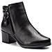 Black Casual Closed Booties Stivaletti Pelle Scarpe Donna Nero Eu 36, 9-25322-29-022 - Foto miniatura 1