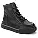 Black Casual Closed Booties Stivaletti Sintetico E Tessile Scarpe Donna Nero Eu 36, 838186/06-02 - Foto miniatura 1