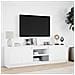Mobile Porta TV con LED Bianco 180x34x50cm in Truciolato - Foto miniatura 4