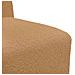 Divano Sedia Beige 55 cm Tessuto Riccio Simile alla Lana - Foto miniatura 5