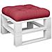 Cuscino Per Pallet Rosso Vino 60x60x12 Cm In Tessuto - Foto miniatura 3