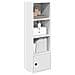 Libreria Bianca 31x24x102 Cm In Legno Multistrato - Foto miniatura 1