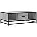 Tavolino Grigio Sonoma 100x57x35 Cm Legno Multistrato E Metallo - Foto miniatura 2