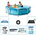 Piscina Fuori Terra - In Giro - 305x76 Cm - Blu - Include Accessori Coordinati A1373 - Foto miniatura 1