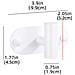 Set Da 2 Ganci Da Parete - Acciaio Inox Resistente White - Foto miniatura 1