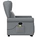 Poltrona Alzapersona Massaggi Reclinabile Grigio Chiaro Tessuto - Foto miniatura 5