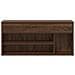 Scarpiera Rovere Marrone 102x30,5x45 cm in Legno Multistrato - Foto miniatura 4