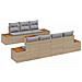 Set Divano da Giardino con cuscino 8 pcs Beige Poly Rattan - Foto miniatura 1