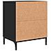 Comodino con cassetto Nero 49 x 36 x 61 cm Legno multistrato - Foto miniatura 8
