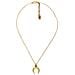 Collana Girocollo Con Ciondolo A Forma Di Luna In Oro, 40 Cm - Foto miniatura 1