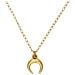 Collana Girocollo Con Ciondolo A Forma Di Luna In Oro, 40 Cm - Foto miniatura 3