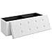 PUFA - LSF702V1 Pouf Organizer Bianco MDF Seduta Contenitore - Foto miniatura 2