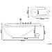 Vasca Idromassaggio Angolare Con Led Pozuelos 170 X 90 Cm Bianco - Foto miniatura 5
