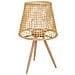 Lanterna Portacandele In Bambù E Rattan Marrone D36x31/64h - Foto miniatura 1