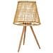 Lanterna Portacandele In Bambù E Rattan Marrone D36x31/64h - Foto miniatura 2