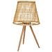 Lanterna Portacandele In Bambù E Rattan Marrone D36x31/64h - Foto miniatura 3