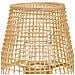 Lanterna Portacandele In Bambù E Rattan Marrone D36x31/64h - Foto miniatura 5