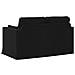 Divano Nero 139 x 78 x 80 cm Tessuto - Foto miniatura 6