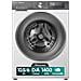 Hisense WD3S1043BW7, Caricamento frontale, Libera installazione, Bianco, Sinistra, Grigio, Grigio - Foto miniatura 1