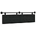 Testata appesa Montaggio a parete Nero 170 x 55 x 5 cm Tessuto - Foto miniatura 1