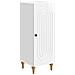 Credenza Bianco Lucido 33 x 34,5 x 90 cm Legno ingegnerizzato - Foto miniatura 1