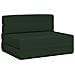Divano Letto Pieghevole Verde Scuro 70 x 72 x 60 cm Tessuto - Foto miniatura 1