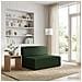 Divano Letto Pieghevole Verde Scuro 70 x 72 x 60 cm Tessuto - Foto miniatura 2