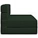 Divano Letto Pieghevole Verde Scuro 70 x 72 x 60 cm Tessuto - Foto miniatura 4
