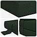 Divano Letto Pieghevole Verde Scuro 70 x 72 x 60 cm Tessuto - Foto miniatura 6