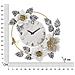 Orologio Da Parete Flowers In Ferro Con Decoro Floreale Multicolor - Foto miniatura 6