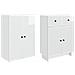 Set di armadi 2 pcs 66 x 34,5 x 90 cm Legno ingegnerizzato - Foto miniatura 3