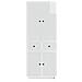Set di armadi 2 pcs 66 x 34,5 x 90 cm Legno ingegnerizzato - Foto miniatura 4