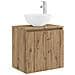 Set di Armadi da Bagno 3 pz Rovere Artigianale - Foto miniatura 4