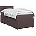 Letto box spring con materasso Marrone Scuro 80 x 200 cm - Foto miniatura 3