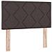 Letto box spring con materasso Marrone Scuro 80 x 200 cm - Foto miniatura 5