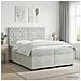 Letto box spring con materasso Grigio Chiaro 200 x 200 cm - Foto miniatura 2